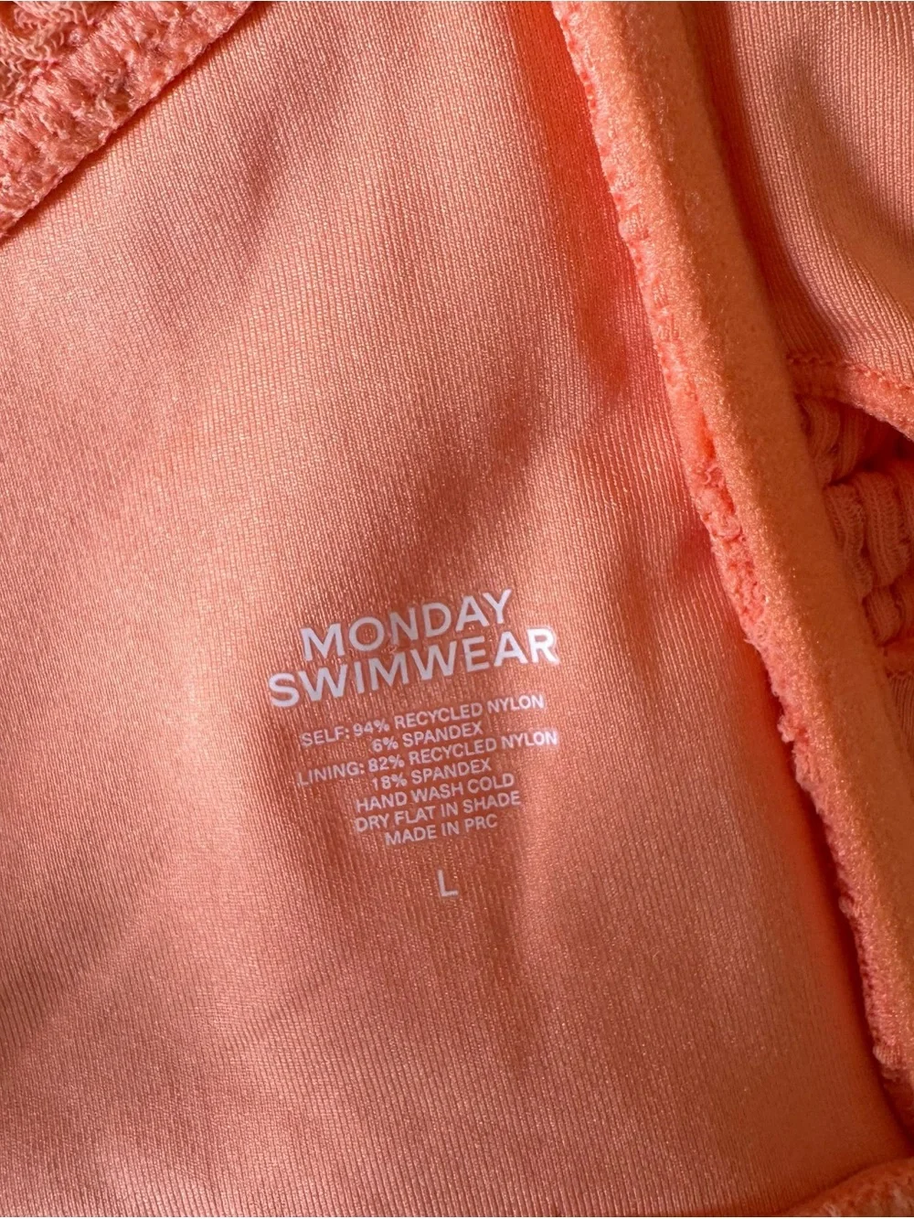 Monday Swimwear - NWT St. Martinique Bronte Bikini Set Summer Peach Sz L